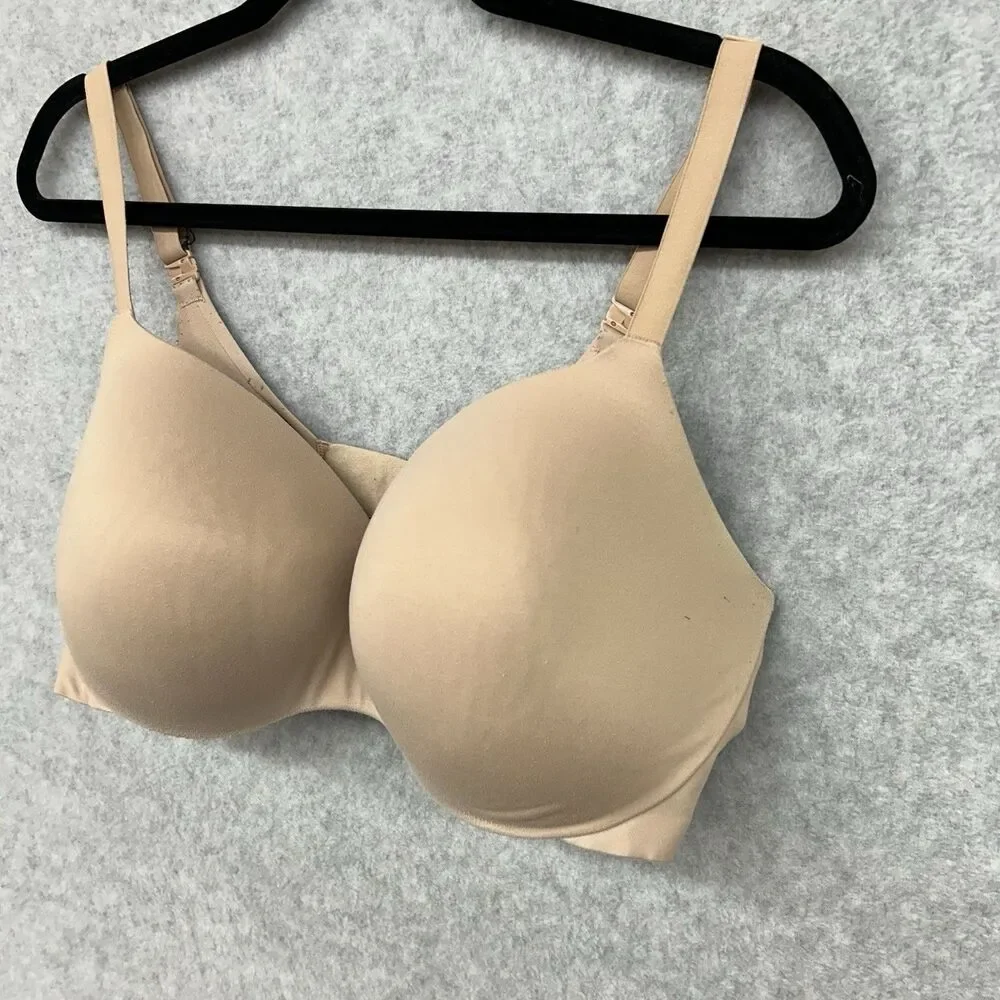 Victoria's Secret Womens 38DDD Beige Lined Underwire Back Closure Demi Bra